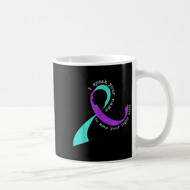 Taza De Café Suicide Awareness Suicide Prevention Suprt Survivo (Derecha)