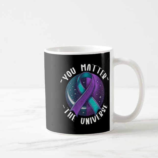 Taza De Café Suicide Awareness Suicide Prevention Suprt Survivo (Derecha)