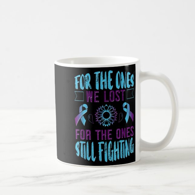 Taza De Café Suicide Awareness Suicide Prevention Suprt Survivo (Derecha)