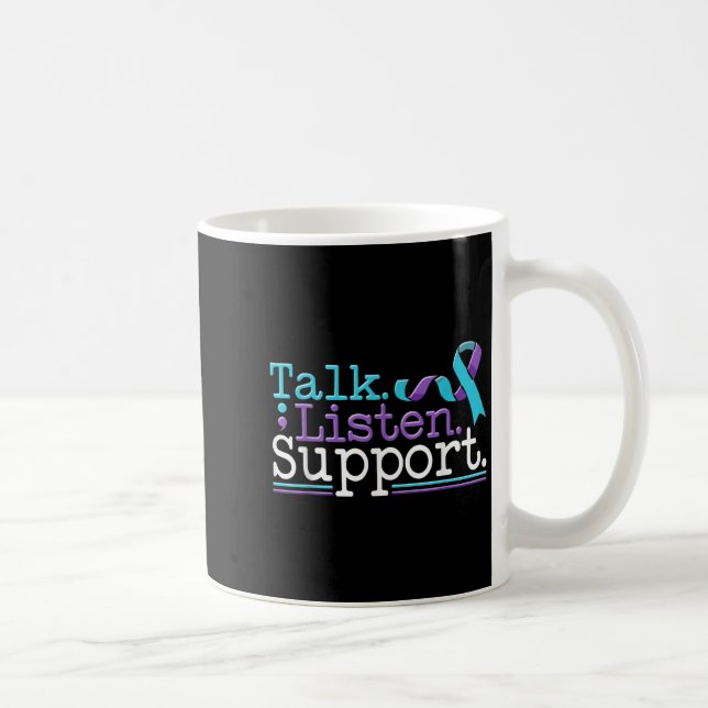 Taza De Café Suicide Awareness Suicide Prevention Suprt Survivo (Derecha)