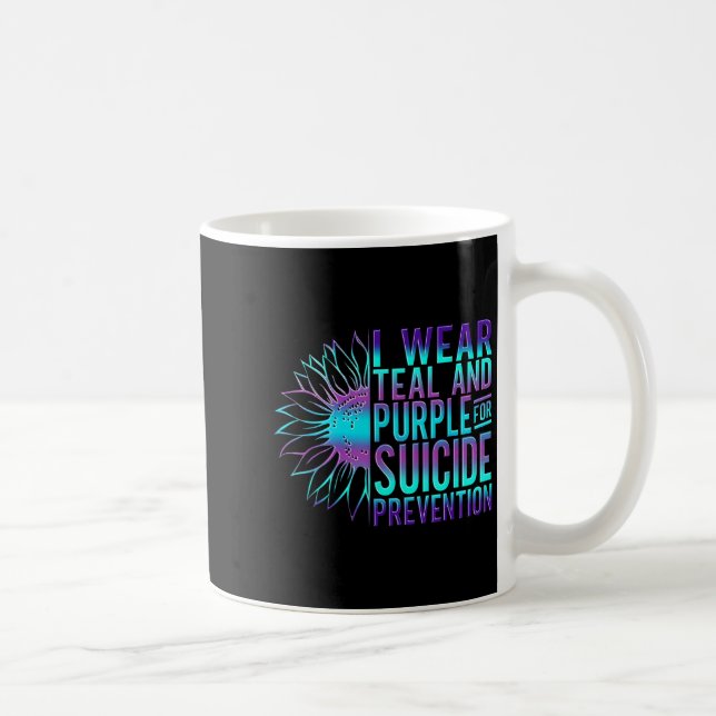 Taza De Café Suicide Awareness Suicide Prevention Suprt Survivo (Derecha)
