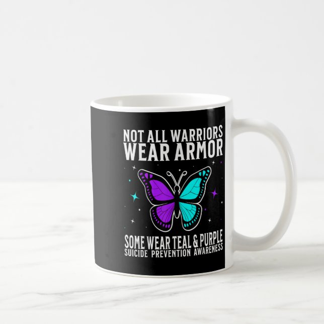 Taza De Café Suicide Awareness Warrior Suicide Prevention Aware (Derecha)