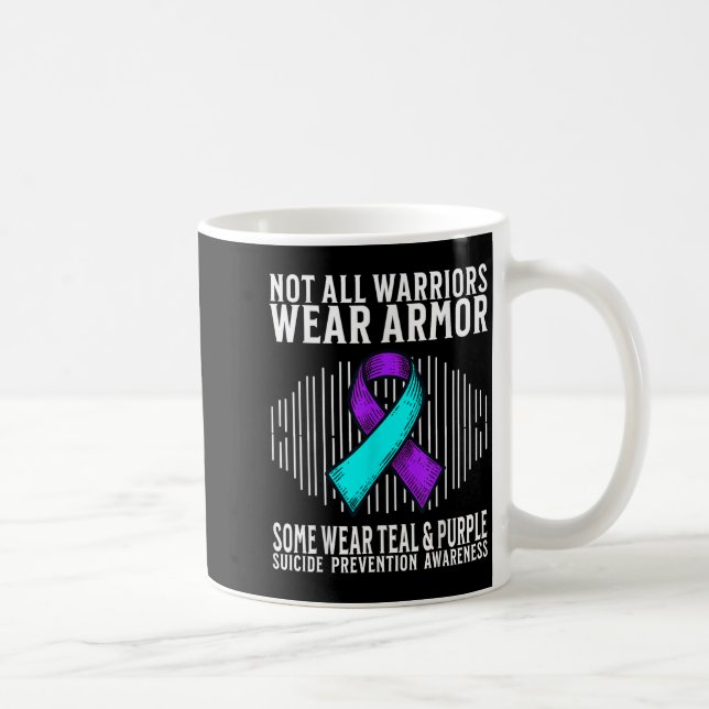 Taza De Café Suicide Awareness Warrior Suicide Prevention Aware (Derecha)