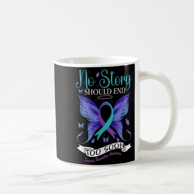 Taza De Café Suicide Prevention Awareness - No Story Should End (Derecha)