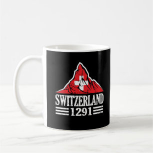 Taza De Café Suiza Bandera Matterhorn desde 1291