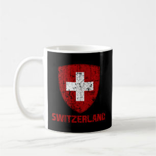 Taza De Café Suiza Bandera Orgullo Suizo País Internacional