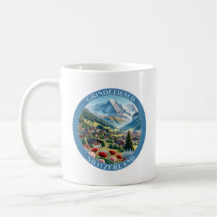 Taza De Café Suiza Grindelwald y la montaña Eiger