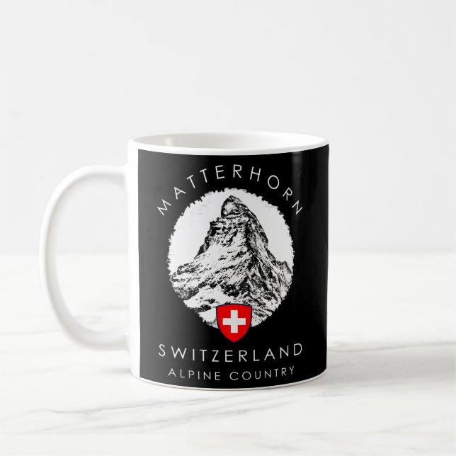 Taza De Café Suiza Matterhorn Xo4U Original (Izquierda)