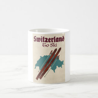 Taza De Café Suiza Para Esquiar