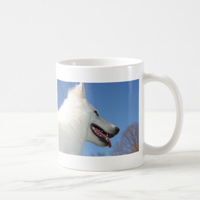 Taza De Café Suizos perros pastor blanquean (Derecha)