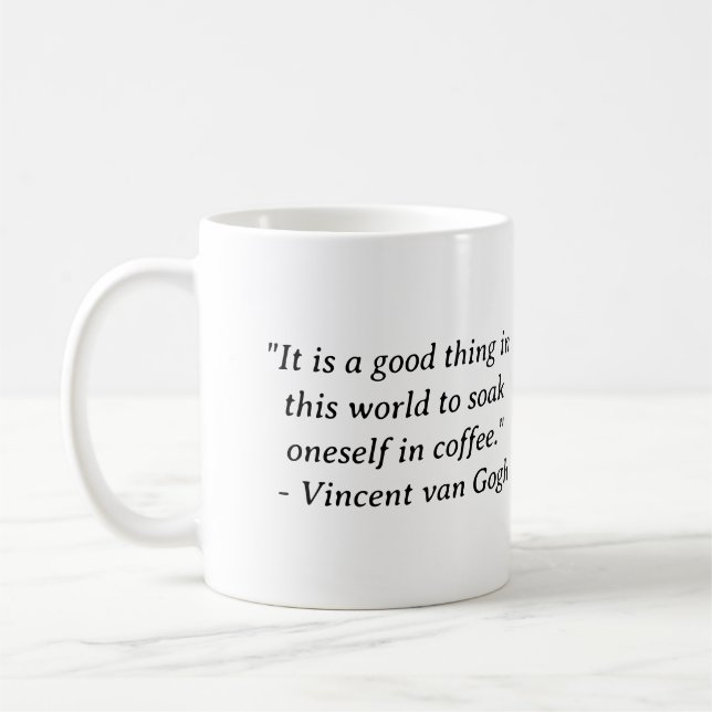 Taza De Café Sumérgete en el café Van Gogh (Izquierda)