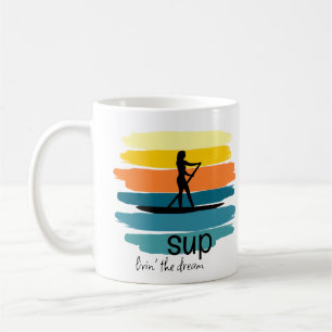 Taza De Café Suministro retro de tablero de aletas personalizad