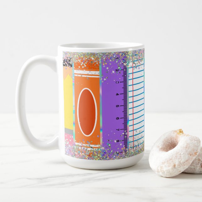 Taza De Café Suministros Escolares (Con donut)