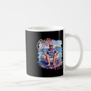 Taza De Café Summer Chillin Como Un Felon Trump Para Presidente