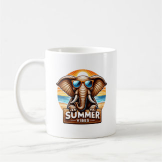 Taza De Café Summer Elephant