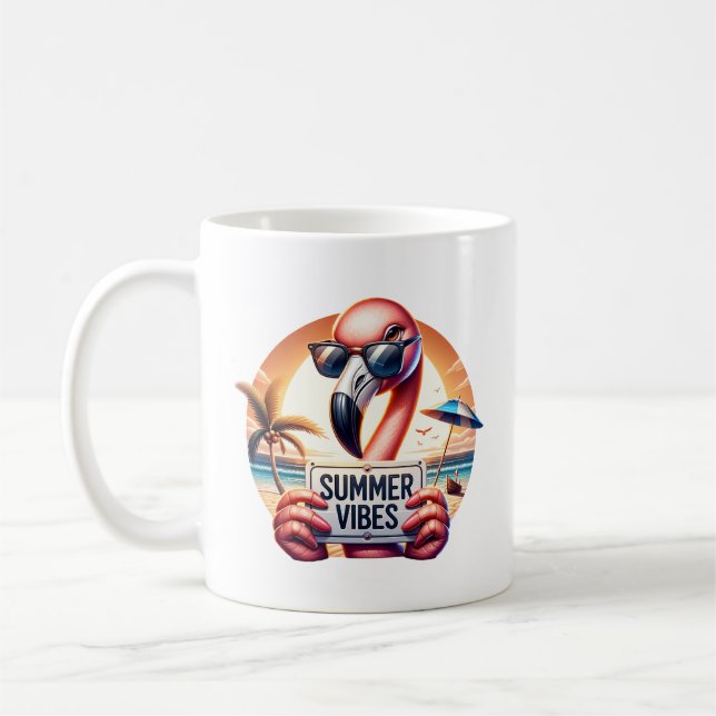 Taza De Café Summer Flamingo (Izquierda)