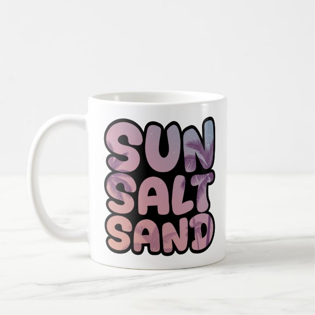 Taza De Café Summer Sun Salt Sand Beach Trip (Izquierda)
