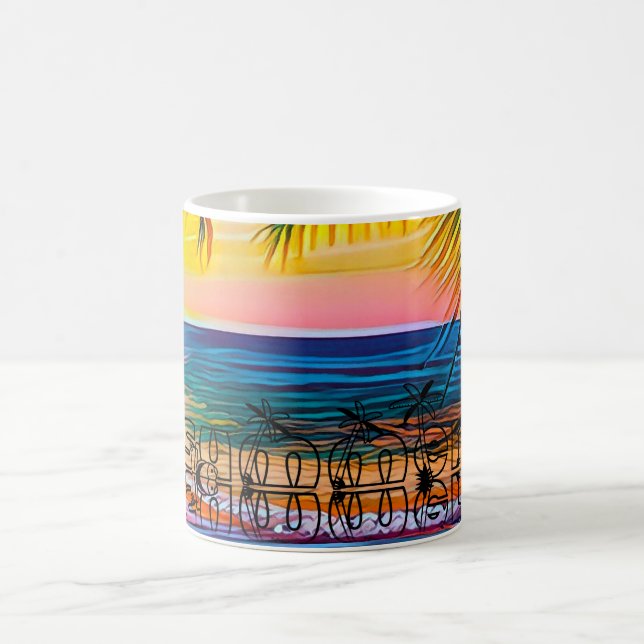 TAZA DE CAFÉ SUMMER SUNSET. (Centro)