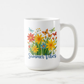 Taza De Café Summer Vibes Floral with Butterflies-64534