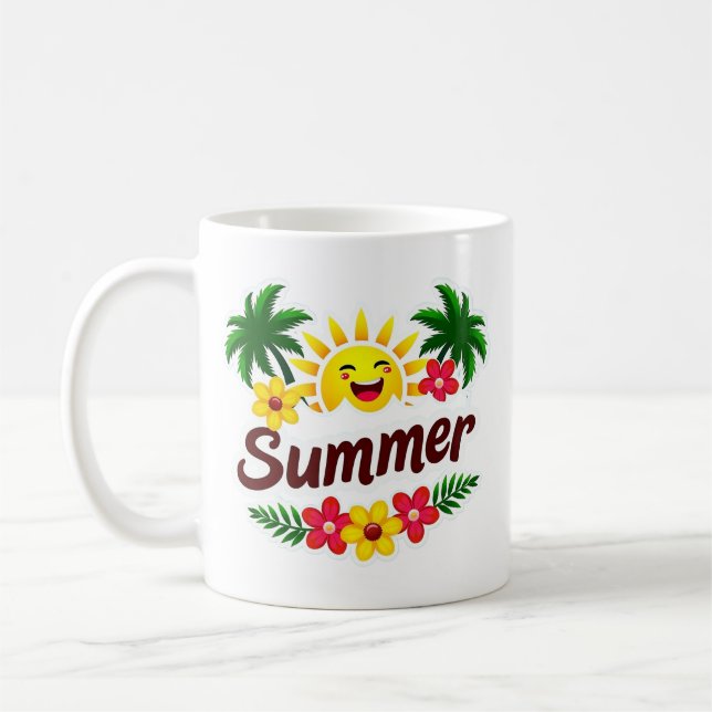 Taza De Café Summer Vibes Mug (Izquierda)