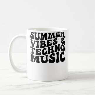 Taza De Café Summer Vibes Techno Music Edm Rave Beach