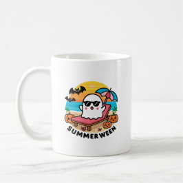 Taza De Café Summerween - fantasma en la cama soleada