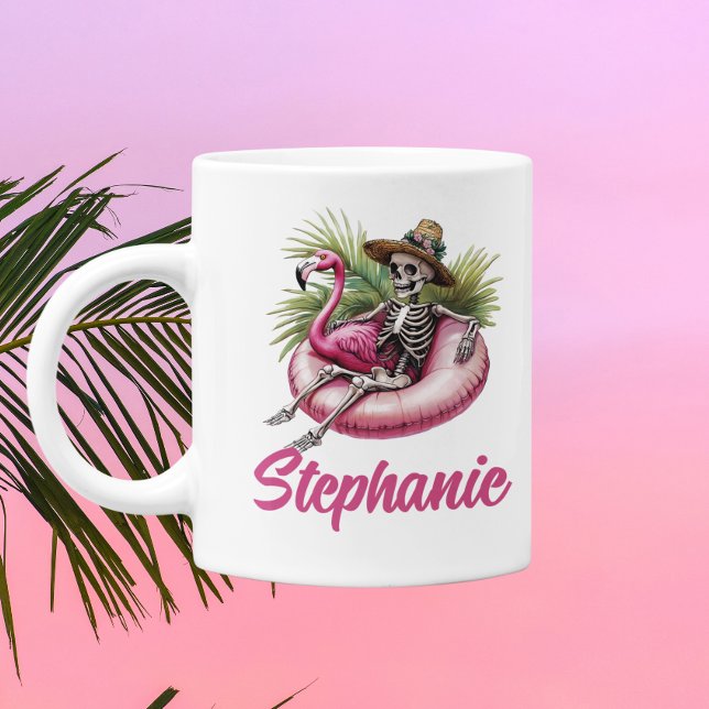 Taza De Café Summerween Skeleton Floating  (Subido por el creador)