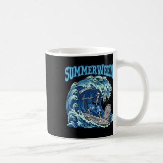 Taza De Café Summerween Skeleton Surf Grim Reaper Beach Spooky
