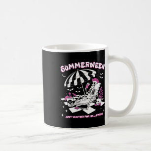 Taza De Café Summerween Sólo Esperando El Skeleton Bea De Hallo
