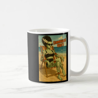 Taza De Café Summerween Vibes Retro Beach Tee de estilo gótico