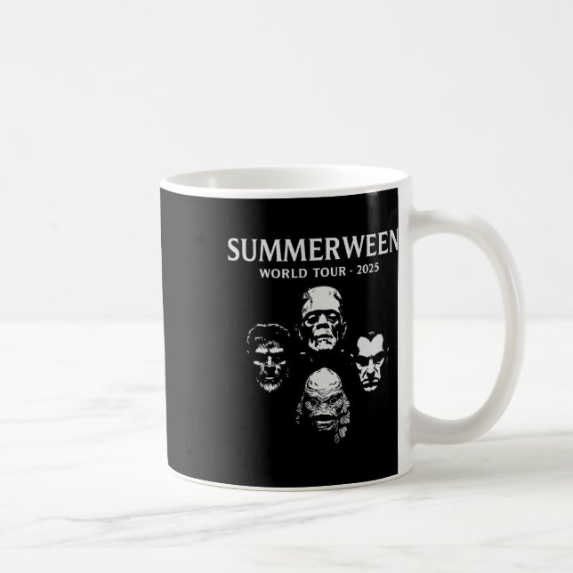 Taza De Café Summerween World Tour 2025 Monsters Halloween Fun  (Derecha)