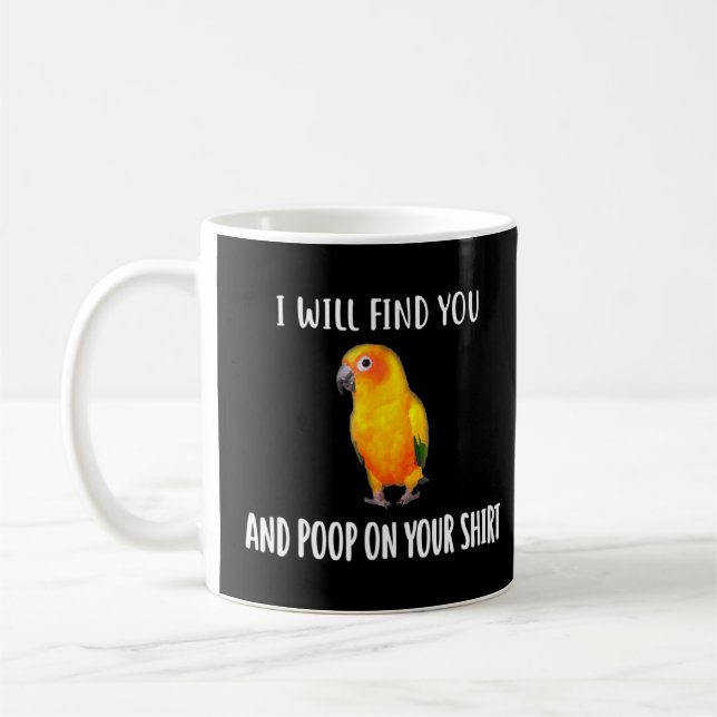 Taza De Café Sun Conure Te Encontraré (Izquierda)