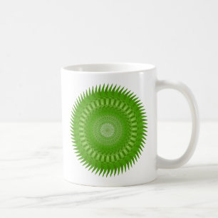 Taza De Café Sun Mandala green