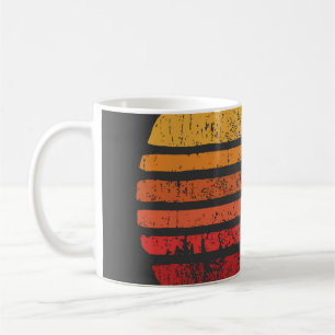 Taza De Café SUN Vintage Grunge Circle Illustrationsvintage, ci