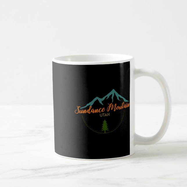 Taza De Café Sundance Mountain Utah Adventure Skip Snowboard (Derecha)