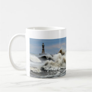 Taza De Café Sunderland - embarcadero y faro de Roker