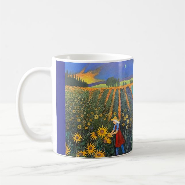 Taza De Café Sunflower Moon Mug (Izquierda)