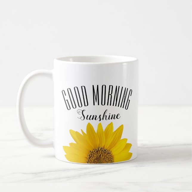 Taza De Café Sunflower Single Good Morning Sunshine (Izquierda)