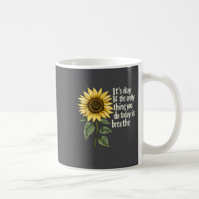 Taza De Café Sunflower Suicide Awareness  (Derecha)