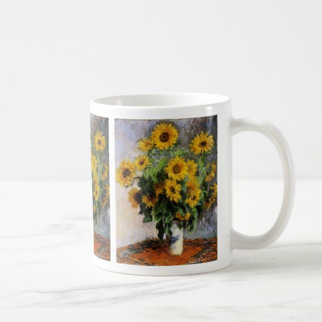 Taza De Café Sunflowers, 1881 by Monet. (Derecha)