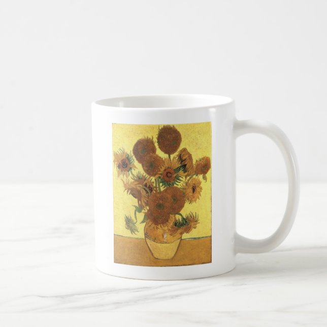 Taza De Café Sunflowers de Van Gogh (Derecha)