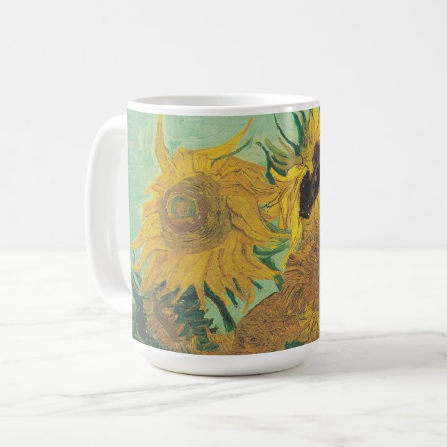 Taza De Café Sunflowers de Vincent Van Gogh (Anverso izquierdo)