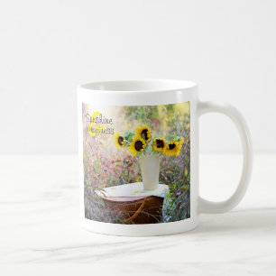 Taza De Café Sunflowers Sunshine & Happy