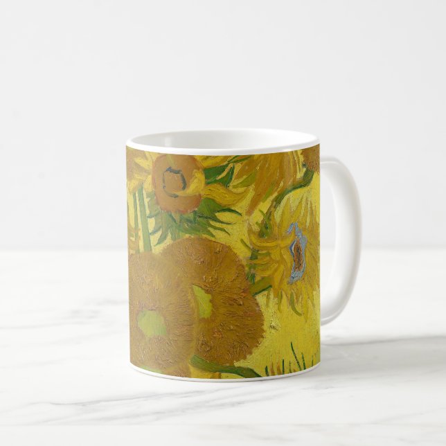 Taza De Café Sunflowers - Vincent van Gogh (Anverso derecho)