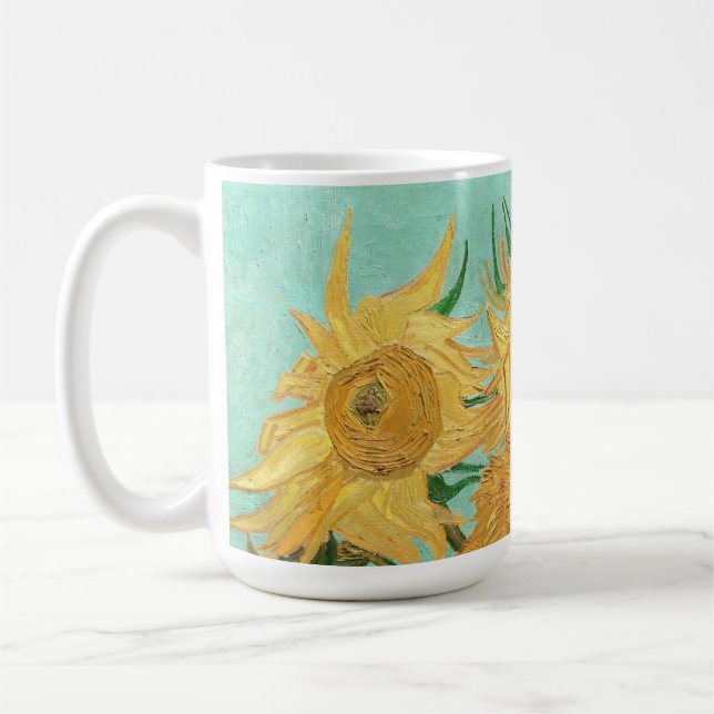 Taza De Café Sunflowers Vincent van Gogh (Izquierda)