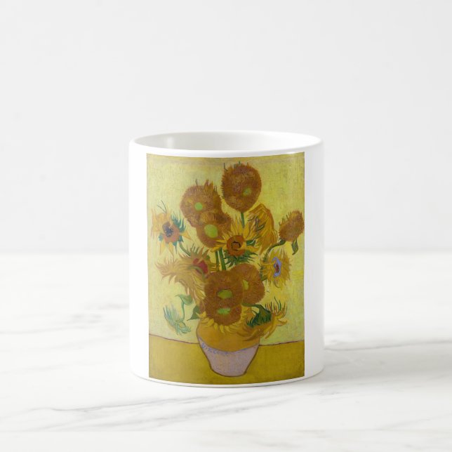 Taza De Café Sunflowers, Vincent van Gogh, 1889 (Centro)
