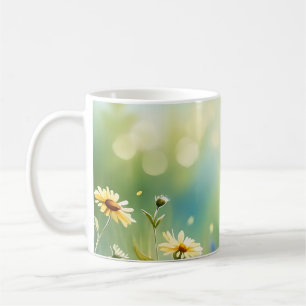Taza De Café Sunlit Meadow Watercolor
