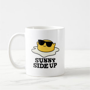 Taza De Café Sunny Side Up Funny Fried Egg Pun