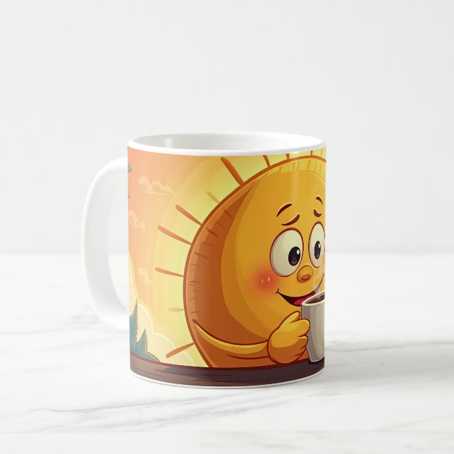 Taza De Café Sunny Sip (Anverso izquierdo)