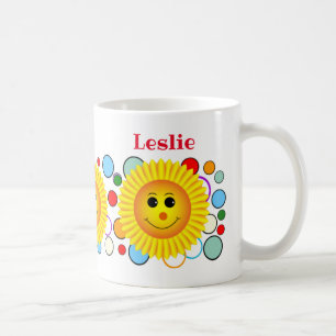 Taza De Café Sunny Smiles Personalizado Textos
